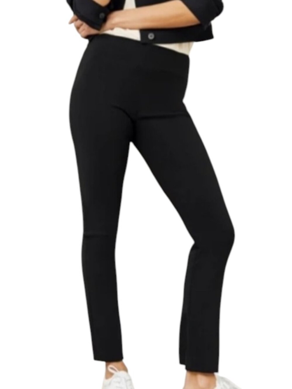 M M Lafleur The Foster Pants Slim Fit Power Stretch Black 10
